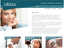 Tablet Screenshot of clinicacotex.com.br
